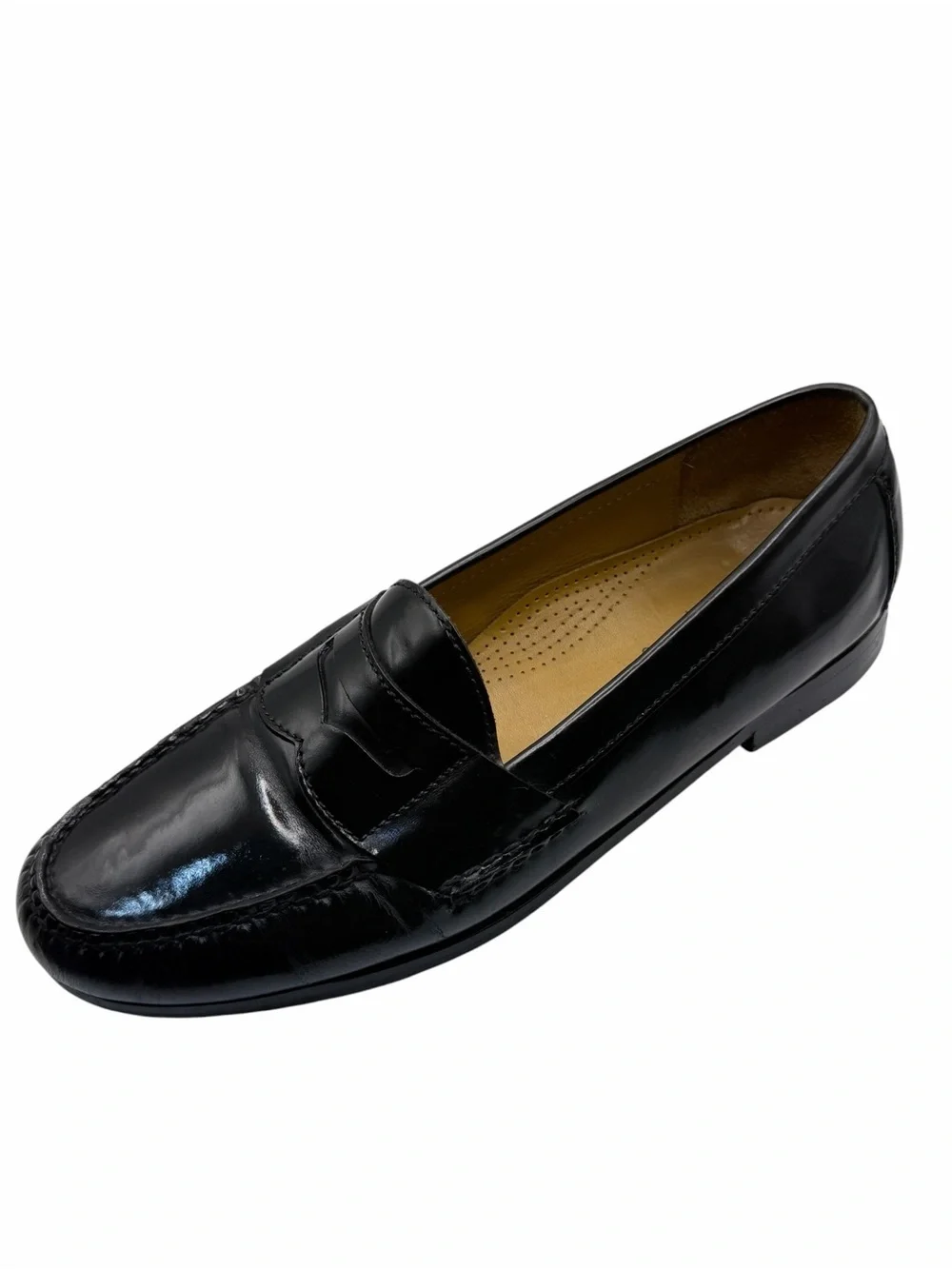 Cole Haan Men’s Leather Penny Loafers Black Dress Shoes Size 11D Classic Slip-On